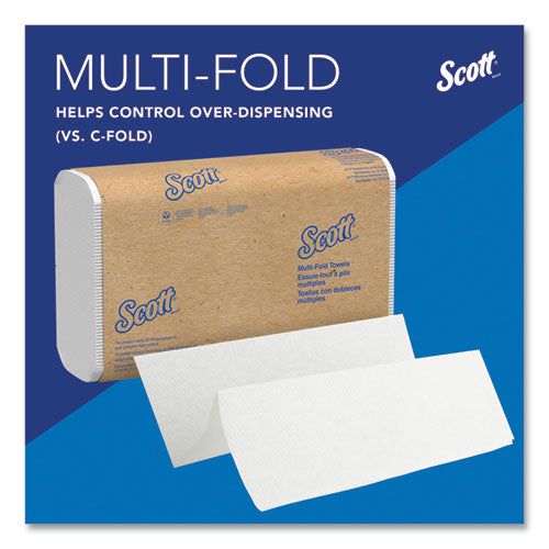 Essential Multi-fold Towels 100% Recycled, 1-ply, 9.2  X 9.4, White, 250/pack, 16 Packs/carton