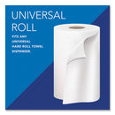 Essential Hard Roll Towels For Business, Absorbency Pockets, 1-ply, 8" X 400 Ft, 1.5" Core, White, 12 Rolls/carton