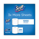 Toilet Paper, Septic Safe, 1-ply, White, 1,000 Sheets/roll, 12 Rolls/pack, 4 Pack/carton