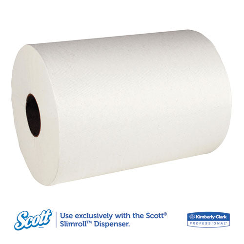 Slimroll Towels, Absorbency Pockets, 8" X 580 Ft, White, 6 Rolls/carton