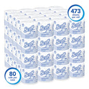 Essential 100% Recycled Fiber Srb Bathroom Tissue, Septic Safe, 2-ply, White, 473 Sheets/roll, 80 Rolls/carton