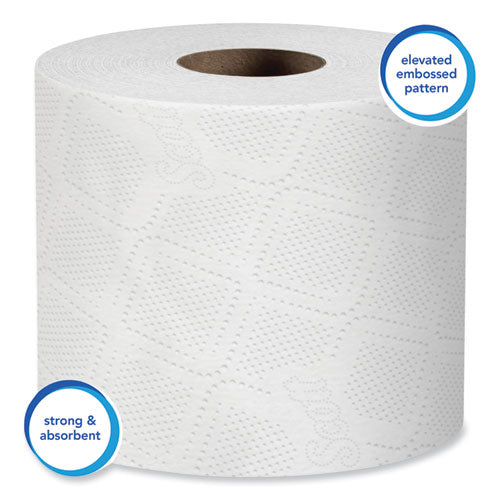 Essential 100% Recycled Fiber Srb Bathroom Tissue, Septic Safe, 2-ply, White, 473 Sheets/roll, 80 Rolls/carton