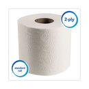 Essential Standard Roll Bathroom Tissue For Business, Septic Safe, Convenience Carton, 2-ply, White, 550/roll, 20 Rolls/ct