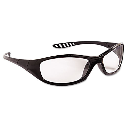 V40 Hellraiser Safety Glasses, Black Frame, Clear Lens