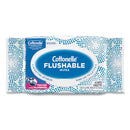 Fresh Care Flushable Cleansing Cloths, 1-ply, 3.73 X 5.5, White, 84/pack, 8 Packs/carton