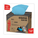 Power Clean X80 Heavy Duty Cloths, 11.1 X 16.8, Blue, 160 Wipers/carton