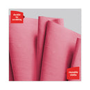 Power Clean X80 Heavy Duty Cloths, Jumbo Roll, 12.4 X 12.2, Red, 475 Wipers/roll