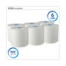 Pro Hard Roll Paper Towels With Absorbency Pockets, For Scott Pro Dispenser, Blue Core Only, 1-ply, 7.5" X 900 Ft, 6 Rolls/ct