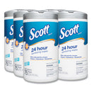 24-hour Sanitizing Wipes, 1-ply, 4.5 X 8.25, Fresh, White, 75/canister, 6 Canisters/carton