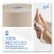 Essential 100% Recycled Fiber Hard Roll Towel, 1-ply, 8" X 700 Ft, 1.75" Core, Brown, 6 Rolls/carton