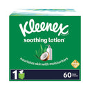 Lotion Facial Tissue, 3-ply, White, 60 Sheets/box, 27 Boxes/carton