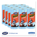 Shop Towels, Standard Roll, 1-ply, 9.4 X 11, Blue, 55/roll, 12 Rolls/carton