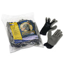 G40 Latex Coated Poly-cotton Gloves, 250 Mm Length, Large/size 9, Gray, 12 Pairs