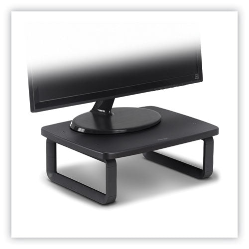 Smartfit Monitor Stand Plus, 16.2" X 2.2" X 3" To 6", Black, Supports 80 Lbs