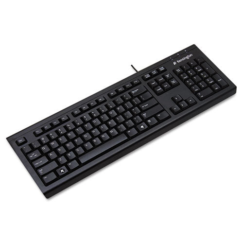 Keyboard For Life Slim Spill-safe Keyboard, 104 Keys, Black