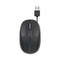 Pro Fit Optical Mouse With Retractable Cord, Usb 2.0, Left/right Hand Use, Black