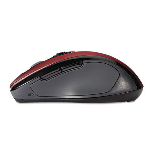 Pro Fit Mid-size Wireless Mouse, 2.4 Ghz Frequency/30 Ft Wireless Range, Right Hand Use, Ruby Red