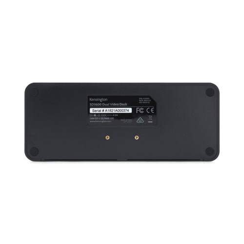 Sd3600 5 Gbps Usb 3.0 Dual 2k Docking Station, Black