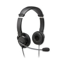 Hi-fi Headphones With Microphone, 6 Ft Cord, Black