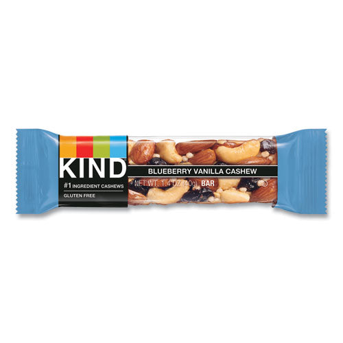 Fruit And Nut Bars, Blueberry Vanilla And Cashew, 1.4 Oz Bar, 12/box