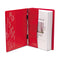 Varicap Expandable Binder, 2 Posts, 6" Capacity, 11 X 8.5, Red