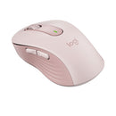 Signature M650 Wireless Mouse, Medium, 2.4 Ghz Frequency, 33 Ft Wireless Range, Right Hand Use, Rose