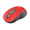 Signature M650 Wireless Mouse, Large, 2.4 Ghz Frequency, 33 Ft Wireless Range, Right Hand Use, Red