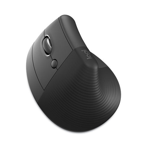 Lift Vertical Ergonomic Mouse, 2.4 Ghz Frequency/32 Ft Wireless Range, Left Hand Use, Graphite