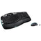 Mk550 Wireless Wave Keyboard + Mouse Combo, 2.4 Ghz Frequency/30 Ft Wireless Range, Black