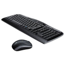 Mk320 Wireless Keyboard + Mouse Combo, 2.4 Ghz Frequency/30 Ft Wireless Range, Black