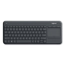 Wireless Touch Keyboard K400 Plus, Black