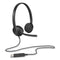 H340 Binaural Over The Head Corded Headset, Black