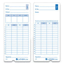 Time Clock Cards For Lathem Time 400e, Two Sides, 3 X 7, 100/pack