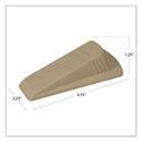 Big Foot Doorstop, No Slip Rubber Wedge, 2.25w X 4.75d X 1.25h, Beige