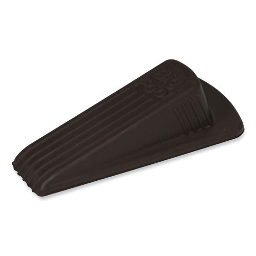 Big Foot Doorstop, No Slip Rubber Wedge, 2.25w X 4.75d X 1.25h, Brown, 2/pack