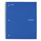 Wirebound Notebook With 2 Pockets, 1-subject, Quadrille Rule (4 Sq/in), Randomly Assorted Cover Color, (100) 11 X 8.5 Sheets