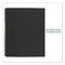 Wirebound Business Notebook, 1-subject, Wide/legal Rule, Black Linen Cover, (80) 9.5 X 6.63 Sheets