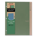 Recycled Plastic Two-pocket Folder, 11" X 8.5", Randomly Assorted