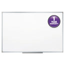 Dry Erase Board With Aluminum Frame, 36 X 24, Melamine White Surface, Silver Aluminum Frame