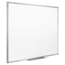 Dry Erase Board With Aluminum Frame, 36 X 24, Melamine White Surface, Silver Aluminum Frame