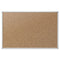 Economy Cork Board With Aluminum Frame, 24 X 18, Natural Surface, Silver Aluminum Frame