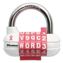 Password Plus Combination Lock, Hardened Steel Shackle, 2.5" Wide, Chrome/assorted