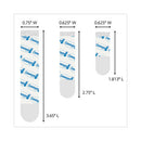 Assorted Refill Strips, Removable, (8) Small 0.75 X 1.75, (4) Medium 0.75 X 2.75, (4) Large 0.75 X 3.75, Clear, 16/pack