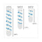 Assorted Refill Strips, Removable, (8) Small 0.75 X 1.75, (4) Medium 0.75 X 2.75, (4) Large 0.75 X 3.75, Clear, 16/pack