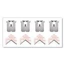 Claw Drywall Picture Hanger, Stainless Steel, 25 Lb Capacity, 4 Hooks And 4 Spot Markers,