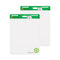 Vertical-orientation Self-stick Easel Pads, Green Headband, Unruled, 25 X 30, White, 30 Sheets, 2/carton