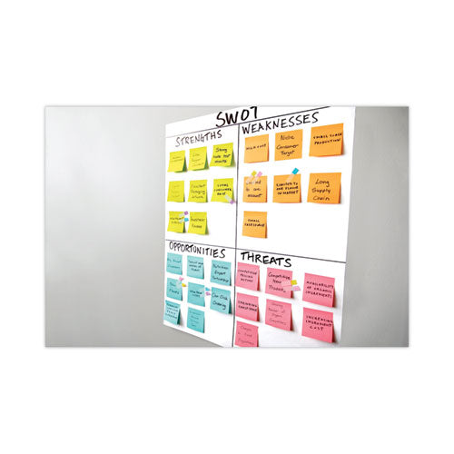 Self-stick Wall Pad, Unruled, 20 X 23, White, 20 Sheets/pad, 2 Pads/pack, 2 Packs/carton