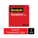 Transparent Tape, 3" Core, 1" X 72 Yds, Transparent