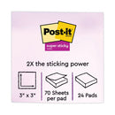 Pads In Energy Boost Collection Colors, Cabinet Pack, 3" X 3", 70 Sheets/pad, 24 Pads/pack