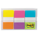 Page Flags In Portable Dispenser, Assorted Brights, 60 Flags/pack